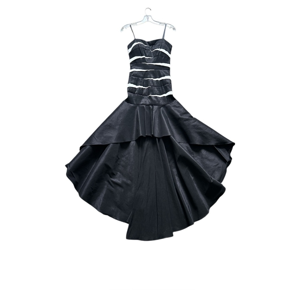 Vintage Y2K Windsor Betsy & Adam Bandage High Low Body Con Taffeta Dress Size 6